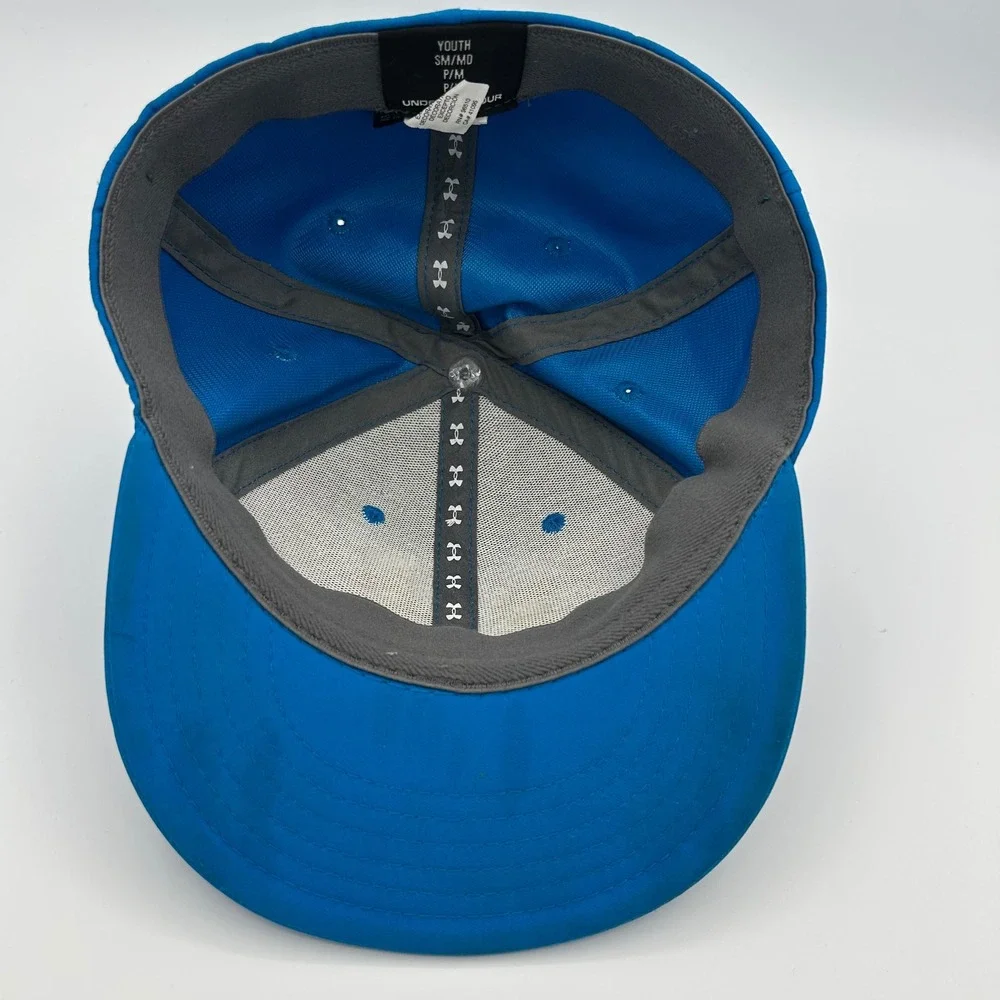 Under Armour Hat Baseball Cap Youth S/M Blue Sportswear Athletic